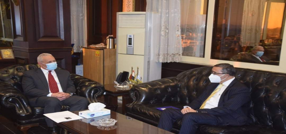 Ambassador Ajit Gupte called on Governor of Luxor, H.E. Mr. Mustafa Mohamed Alham, on 25 December 2021